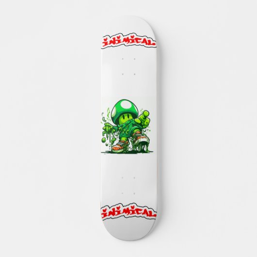 Schimmig "Shroomy" Persoonlijk Skateboard (Voorkant)