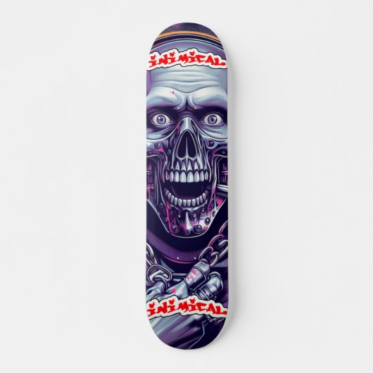 Schimmige cyber hannibal persoonlijk skateboard (Voorkant)