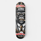 Schimmige Koning Gangster Gorilla Persoonlijk Skateboard (Voorkant)