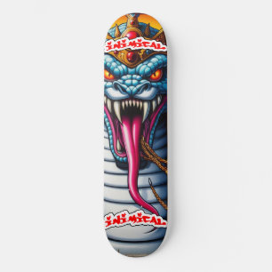 Schimmige koningsslang persoonlijk skateboard