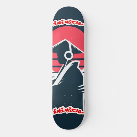 Schimmige rijzende zon persoonlijk skateboard (Voorkant)