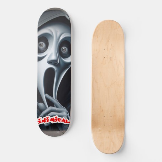 Schimmige spookjongen persoonlijk skateboard (Voorkant)