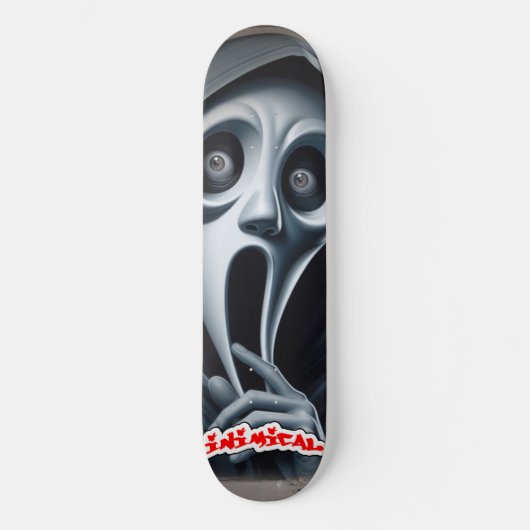 Schimmige spookjongen persoonlijk skateboard (Voorkant)