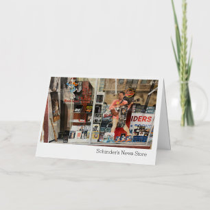 Schinders News Store Wenskaart Folie Wenskaart