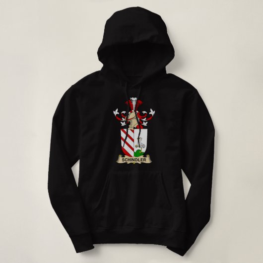 Schindler Coat of Arms Family Crest Hoodie (Design voorkant)
