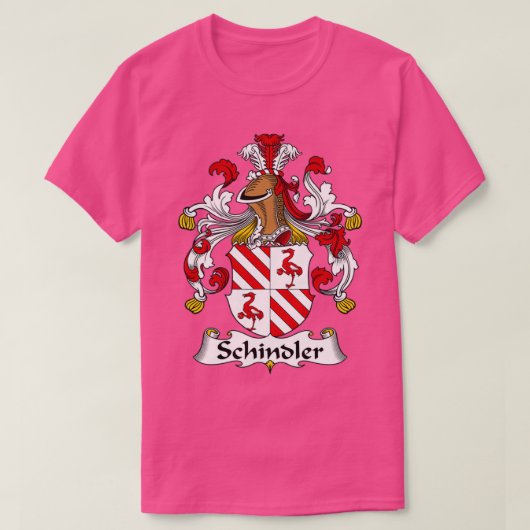 Schindler Coat of Arms Family Crest  T-shirt (Design voorkant)