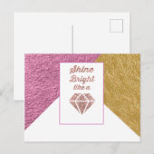 Schine Helder als een diamant Briefkaart (Voorkant / Achterkant)