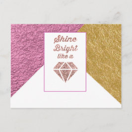 Schine Helder als een diamant Briefkaart