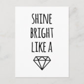 Schine Helder als een diamant Briefkaart (Voorkant)