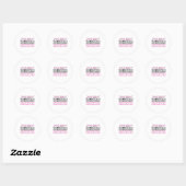 Schine helder als een diamant ronde sticker (Vel)