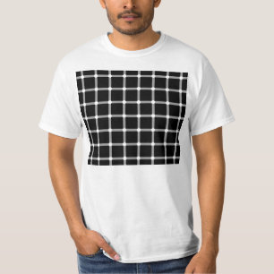 Schintillerende rasteroptische illusie t-shirt