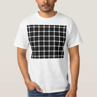 Schintillerende rasteroptische illusie t-shirt