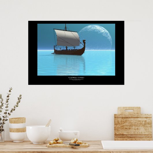 SCHIP 2 AFDRUKKEN VITEREN POSTER (Keuken)