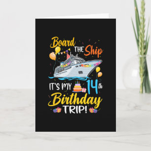 Schip Aan Boord Het Is Mijn 14e Verjaardagsreis Cr Kaart