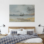 Schip aan de grond Brighton Canvas Afdruk (Insitu (Slaapkamer))