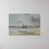 Schip aan de grond Brighton Canvas Afdruk (Voorkant)