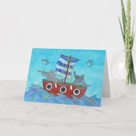 Schip Ahoy! Kaart (Voorkant)