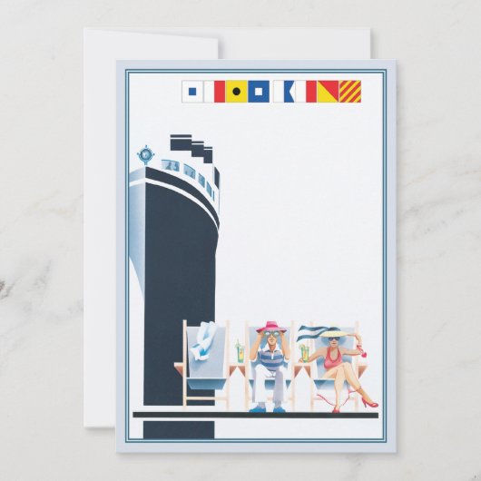 Schip Ahoy © Notitiekaartje (Voorkant)