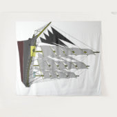 Schip Ahoy Tapijt Wandkleed (Voorkant (horizontaal))