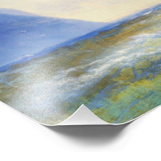 Schip bij Zee, Aivazovsky Foto Afdruk (Hoek)