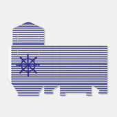 Schip Boot Wiel op Strepen Bedankdoosjes (Uitgevouwen)