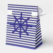 Schip Boot Wiel op Strepen Bedankdoosjes (Achterkant)