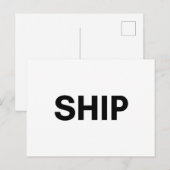 schip briefkaart (Voorkant / Achterkant)