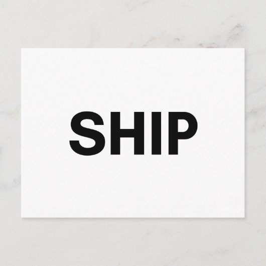 schip briefkaart (Voorkant)