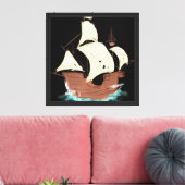 schip canvas afdruk (Insitu (Woonkamer))