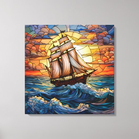 Schip Canvas Art (Voorkant)
