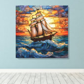 Schip Canvas Art (Insitu (Houten vloer))