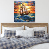 Schip Canvas Art Afdruk (Insitu (Slaapkamer))