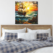 Schip Canvas Art Afdruk (Insitu (Slaapkamer))