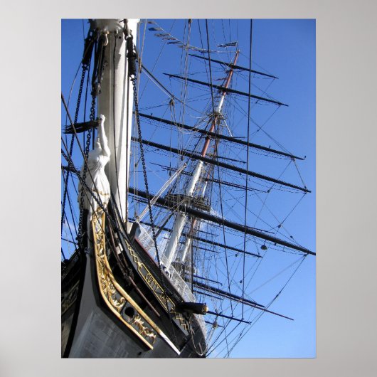 Schip (Cutty Sark) Poster (Voorkant)
