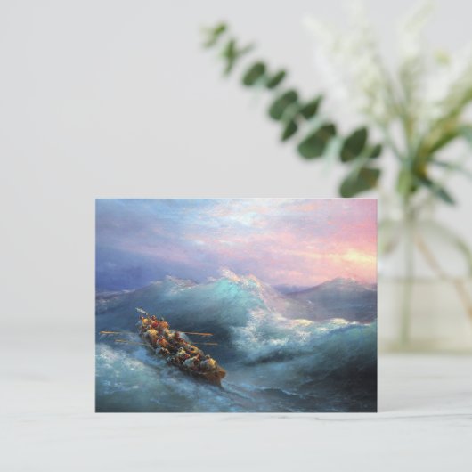 Schip door Ivan Aivazovsky Briefkaart (Staand voorkant)