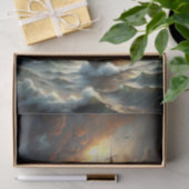 Schip door storm decoupage tissuepapier (Geschenk)