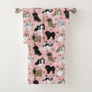 Schip- en Botten handdoekset voor tzu-honden Bad Handdoek