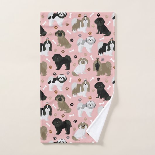 Schip- en Botten handdoekset voor tzu-honden Bad Handdoek (Handdoek)