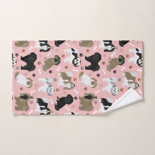 Schip- en Botten handdoekset voor tzu-honden Bad Handdoek (Handdoek)