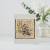 schip en kaart (Staand voorkant)