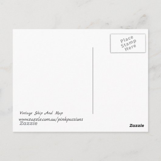  schip en kaart (Achterkant)