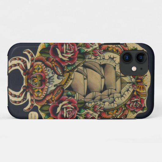 schip en krabben Case-Mate iPhone case (Achterkant (horizontaal))
