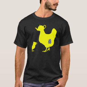 Schip- en kuikentheepot t-shirt