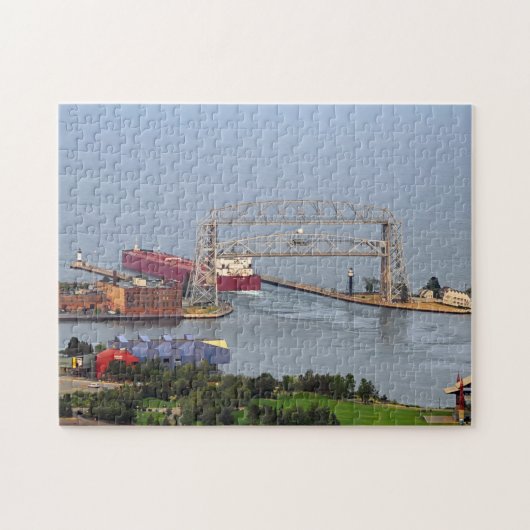 Schip- en liftbrug, meer superieure puzzle legpuzzel (Horizontaal)