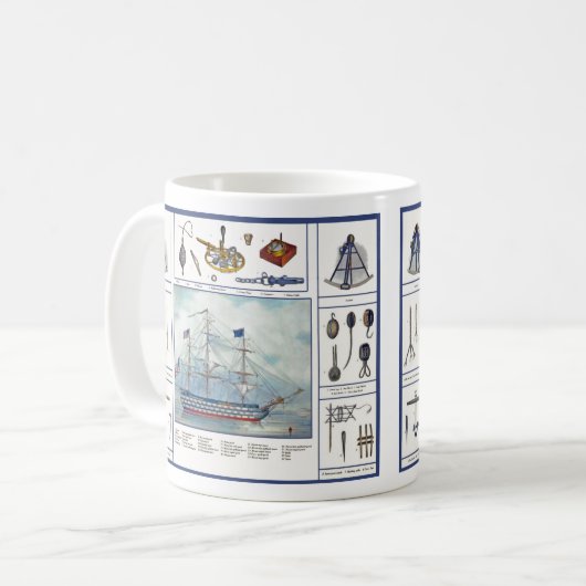 Schip en meubilair mok (Voorkant links)