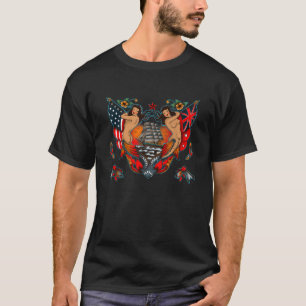 Schip en Zeemeerminnen Tattoo T Shirt
