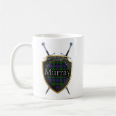 Schip en zwaarden van Clan Murray Tartan Koffiemok (Links)