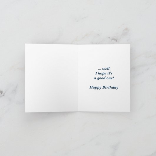  Schip Funny Birthday voor zijn kaart (Binnen)