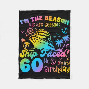 Schip geconfronteerd Het is mijn 60e verjaardag cr Fleece Deken