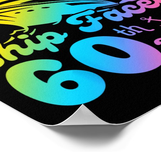 Schip geconfronteerd Het is mijn 60e verjaardag cr Poster (Hoek)